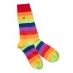 Swole Panda Socks - Bamboo Socks - Pride Striped Socken (Größe 37-45)