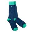 Swole Panda Socks - Bamboo Socks - Spotted Green Socken (Größe 40-45)