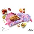 Roll'eat nachhaltige Pausenbrot-Verpackung - Patchwork-purple