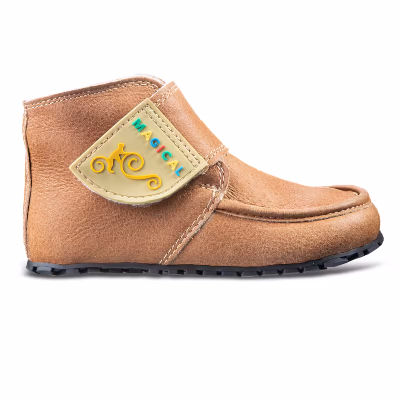Winter Kinder Barfu&szlig;schuhe Magical Shoes Ziu Ziu orange-braun