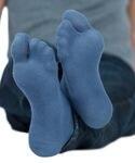 Tabii Socke blau für Zehensteg Sandalen