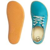 Aylla Shoes-Inca Türkis - Barfußschuhe- Leder Sneaker - Damen