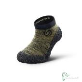 Skinners Socks |Kinder- Barfussschuhe - Socken mit Sohlen und Zehenschutz - olive green