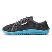 leguanito aktiv Kinderbarfußschuhe Lauflernschuhe anthrazit - blau