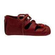 Papoutsi Kinder Römersandalen wonderful red- Barfußsandalen - handgefertigt