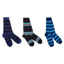 Swole Panda Socks - Bamboo Socks - Blue Stripe Geschenkset (Größe 40-45)