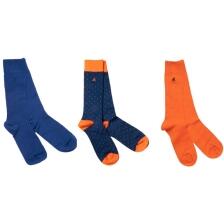 Swole Panda Socks - Bamboo Socks - Orange and Blue Geschenkset (Größe 40-45)