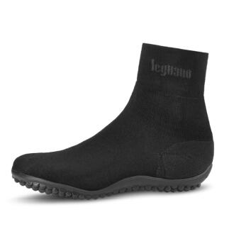 leguano Classic | Barfussschuhe - Socken mit Sohlen schwarz