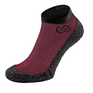 Skinners Socks | Barfussschuhe - Socken mit Sohlen und Zehenschutz - Bordeaux