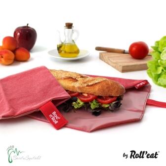Roll'eat nachhaltige Pausenbrot-Verpackung - red