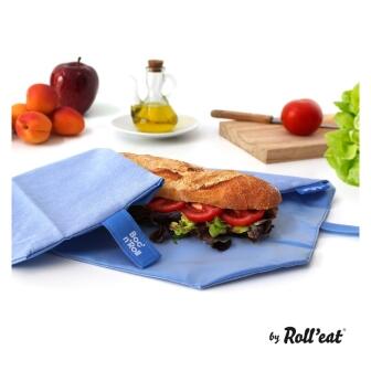 Roll'eat nachhaltige Pausenbrot-Verpackung - blue
