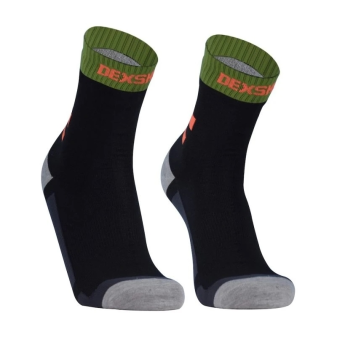 DexShell Running Socks Black Blaze Orange - wasserdichte Socken - schnelltrocknend