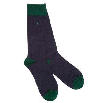 Swole Panda Socks - Bamboo Socks - Spotted Navy Socken (Größe 40-45)