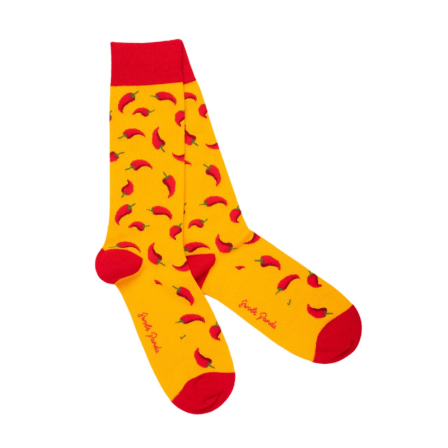 Swole Panda Socks - Bamboo Socks - Red Chilli Socken (Größe 37-45)