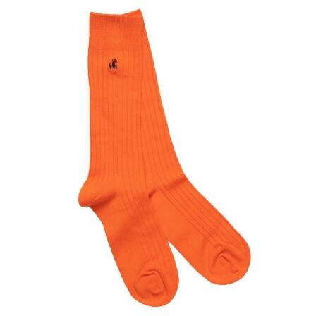 Swole Panda Socks - Bamboo Socks - Tangerine Orange Socken (Größe 40-45)