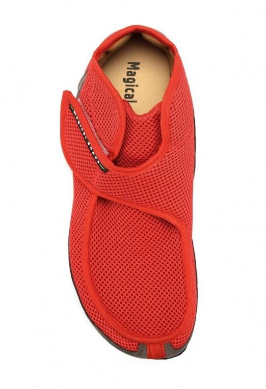 MS Recovery rot-ultraleichte Magical Shoes - Klettverschluß- Barfußschuhe