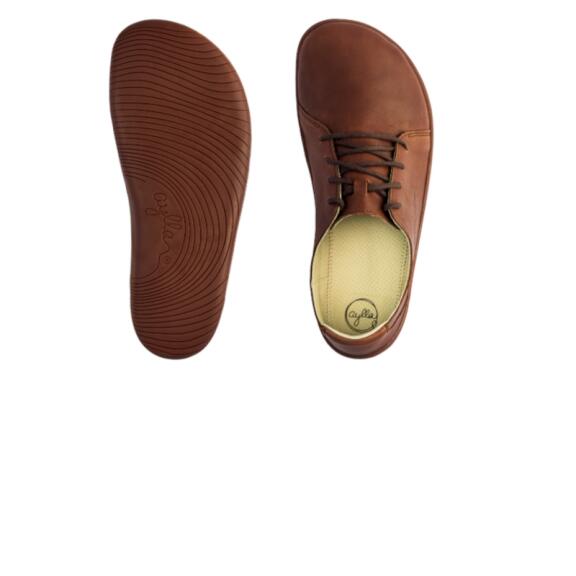 Aylla Shoes-Inca braun - Barfußschuhe- Leder Sneaker - Herren