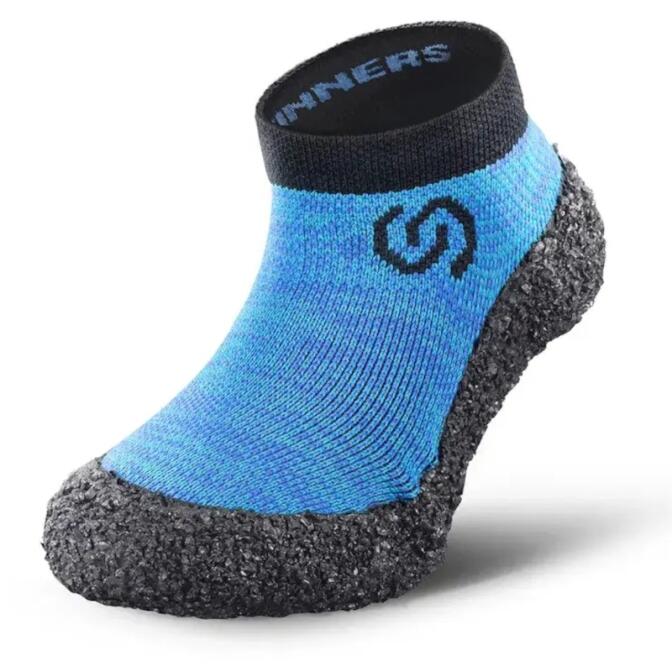 Skinners Socks |Kinder -Barfussschuhe - Socken mit Sohlen und Zehenschutz -ocean blue
