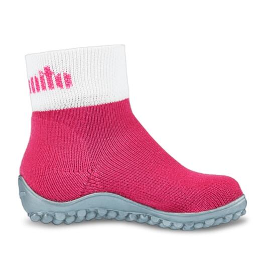 Leguanito Sockenschuh für Kinder, geschütztes Laufen wie barfuß - pink