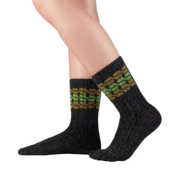 Knitido warme Merino Socken für den Winter, wadenlang